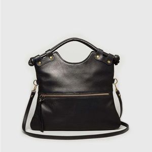 Peter Alessandro Brooklyn Crossbody in Black Leather